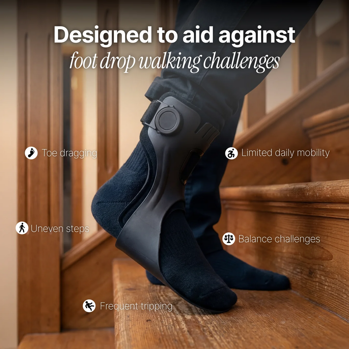 Foot Drop Brace for walking challenges