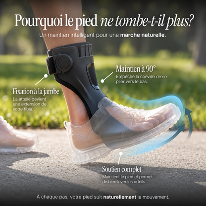 Foot Drop Brace — maintien à 90 degrés et soutien du pied — FR