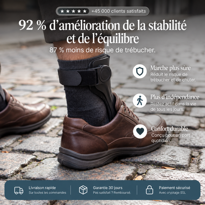 Foot Drop Brace — stabilité, équilibre et marche plus sûre — FR