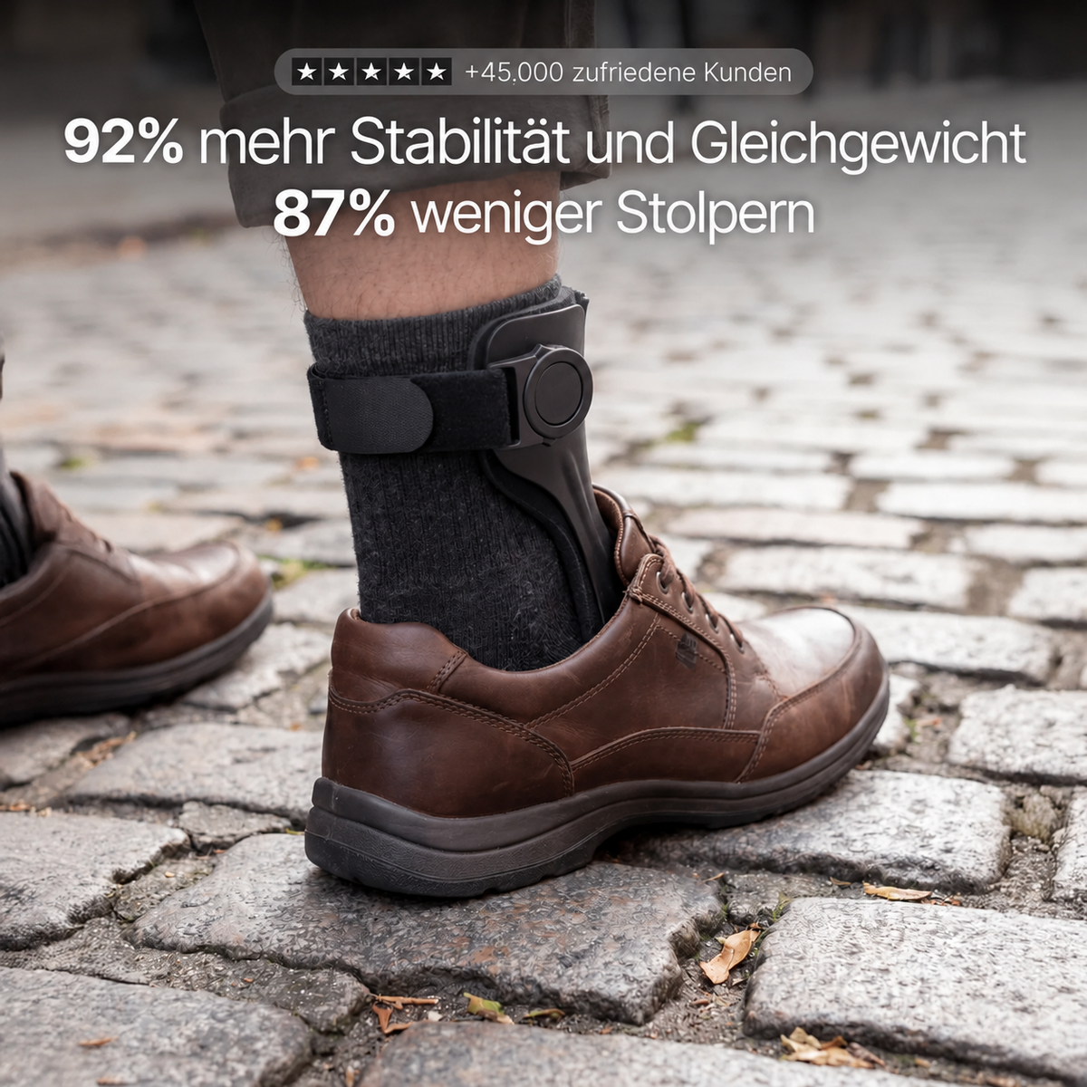 Foot Drop Walking Support — Stabilität, Gleichgewicht und weniger Stolpern — DE