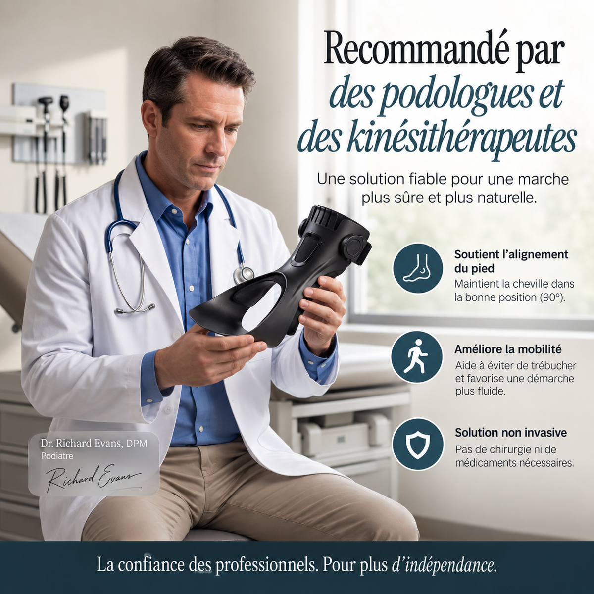 Foot Drop Brace — présentation professionnelle — FR
