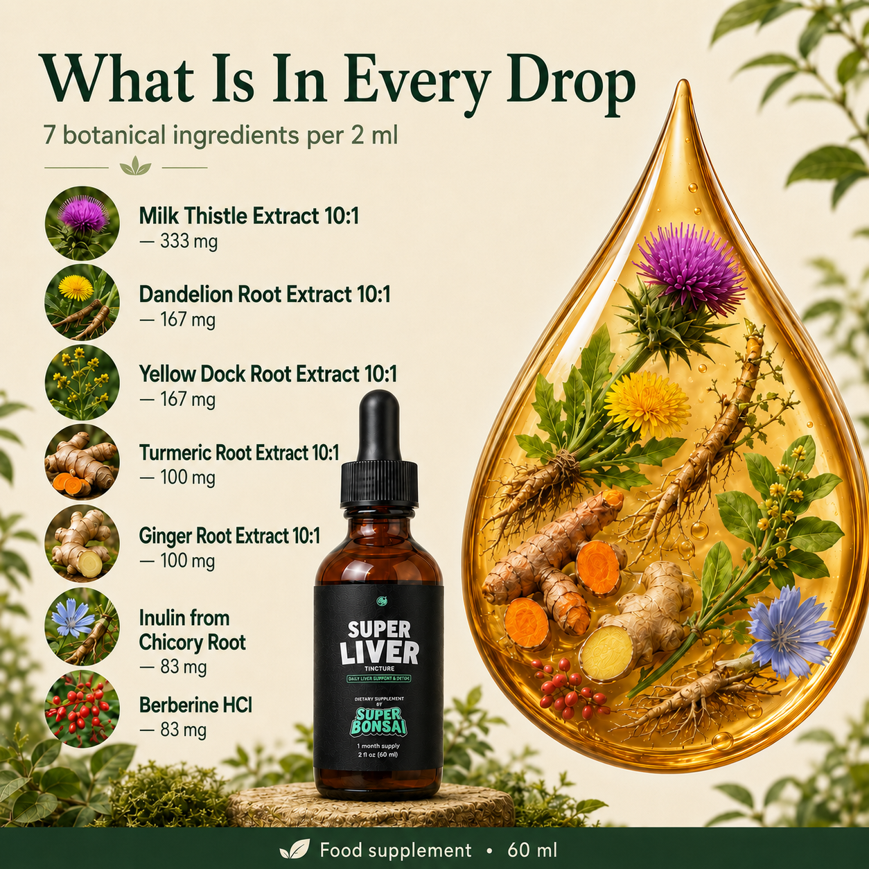 Super Liver ingredients overview English