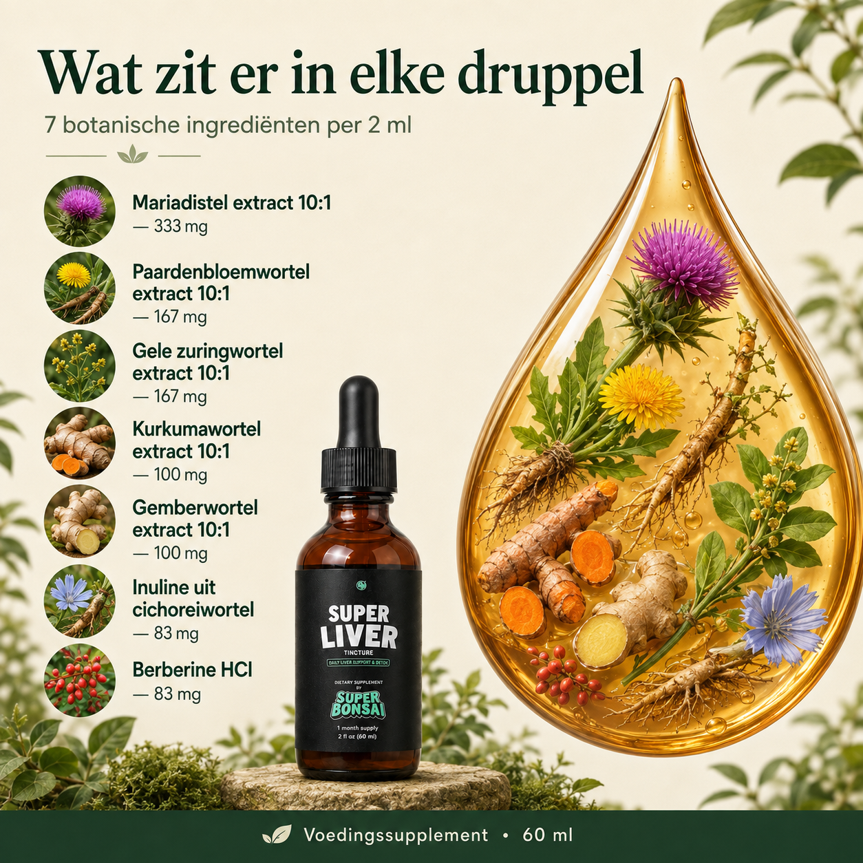 Super Liver ingrediëntenoverzicht Nederlands
